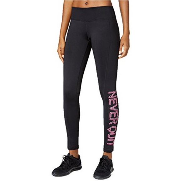 Ideology Pants - IDEOLOGY | Black Never Quit Leggings XL